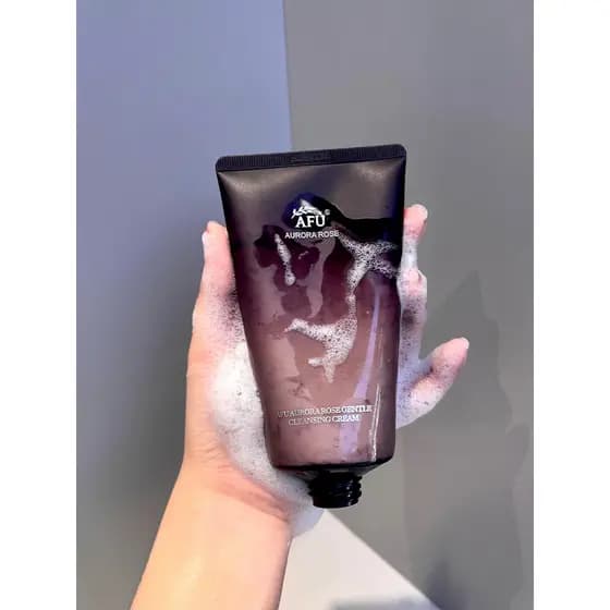 Afu Aurora Rose Creme de Limpeza Suave Aminoácido Limpador Facial Limpeza Profunda Hidratante Limpeza Leite de Limpeza S