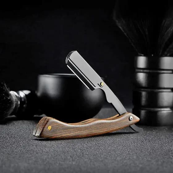 Navalha masculina aparador de rosto Manual antiquado navalha rosto corte navalha corte de cabelo barbear rosto cabeleire