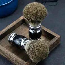 Escova de barba masculina escova de espuma de barbear texugo escova de barbear sabão molhado escova de barbear High-End