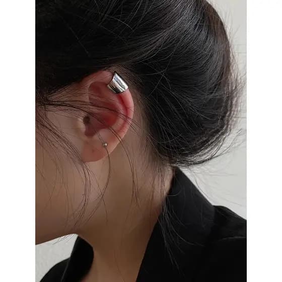 Srrhyn Retro estilo Hong Kong clipe de orelha sem piercing feminino 2024 novo estilo de venda quente moda orelha osso cl