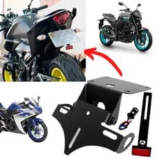 Suporte De Placa MT03 R3 Articulado Eliminador De Rabeta Retratil Yamaha MT 03 R-3 2015 a 2027