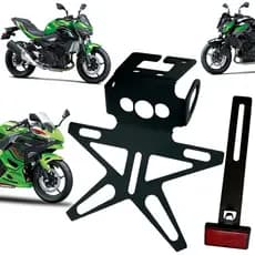 Eliminador De Rabeta Z500 Ninja 500 Fixo Suporte De Placa Para Kawasaki Z-500