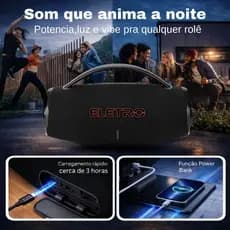 Caixa De Som Super Potente 500w Bluetooth Graves Bass  Potatil Bombox Grande Portatil