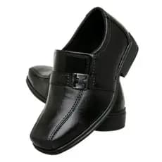 Sapato Social Infantil Crianças Masculino Meninos Confortável Preto Fivela Do 21 ao 36