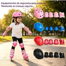 Kit de Proteção Infantil Unitoys Turma da Aventura com Capacete