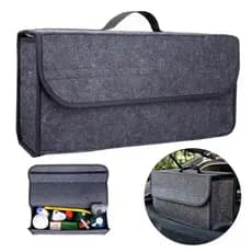 Bolsa de Armazenamento em Feltro para Porta-Malas do Carro, Organizador de Ferramentas e Acessórios Automotivos