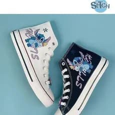 Botinha Stitch de Lona Cano Alto Menina 26 ao 39