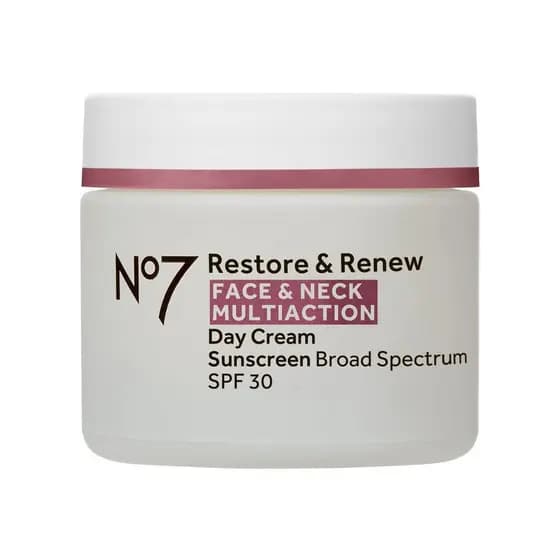 No7Restore&RenewMultiActionFace&NeckCream-AntiAgingFaceMoisturizerwithSPF30-HelpstoFirm&HydrateCrepey-FormulatedwithHyal