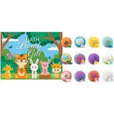 12PackBathBombSetColorfulBubbleFunBathingExperienceBathBombswithLandandSeaToyInside(A,OneSize) H156