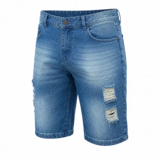 Bermuda Jeans Masculina 100% Algodão | Tradicional Sem Elastano Premium | Pronta Entrega