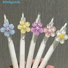 Canetas De Escrita De Tulipa ALLGOODS1 , Caneta De Imprensa Preta De 0.5 Mm De Secagem Rápida Gel Exclusiva De Flores E