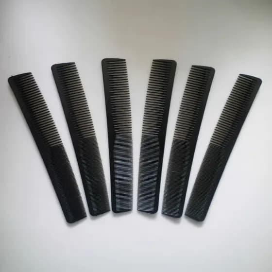 Pente de dois lados densidade dente pente de cabelo reto pente de corte de cabelo dupla face pente franja pente corte de