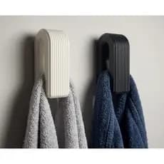 Porta Toalha Banheiro Gancho Adesivo Parede Sem Furo Fita 3M Resistente Kit Suporte Toalha De Rosto E Banho