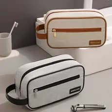 Necessaire Masculina de Grande Capacidade, Resistente à Água, para Viagens e Higiene