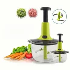 Moedor Manual de Carne 1.5L Multifuncional - Picador e Misturador para Uso Doméstico