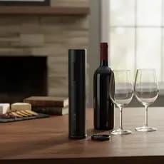 ABRIDOR DE VINHO AUTOMÁTICO ELÉTRICO A PILHA COM CORTADOR DE LACRE