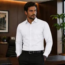 Camisa Social Microfibra Clássica Premium Uniforme Manga Longa Masculina Não Amassa Evangélica Escritório