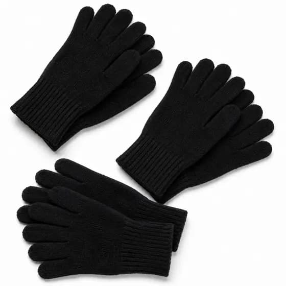 Kit 3 Pares Luvas de Lã Inverno Térmicas Antifrio Toque Macio Conforto Máximo Unissex Uso Diário.