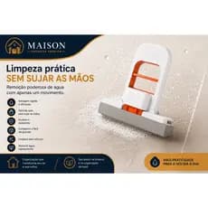 Mini Mop Absorvente Portátil Rodo de Pia Limpeza Sem Sujar as Mãos Alta Absorção