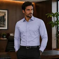 Camisa Social Microfibra Uniforme Manga Longa Trabalho Masculina Comprida Não Amassa Lisa Elegante Botão
