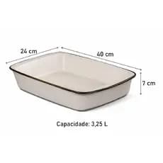 Travessa Refratária Oxford Tango Maresia  Grande (40X24X7Cm | 3,25L)