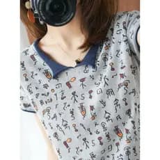 95% algodão manga curta Plus Size roupas femininas 2025 verão novo estilo Retro Floral com decote em V camiseta feminina