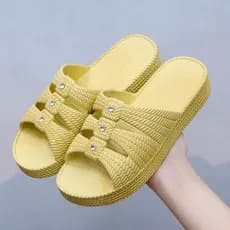 Moda mãe chinelos senhoras verão exterior usar sola grossa mãe novo estilo resistente ao desgaste diário antiderrapante