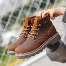 Botas Martin de couro genuíno Botas curtas retrô Botas gerais Botas femininas respiráveis Botas de cavaleiro de couro Bo