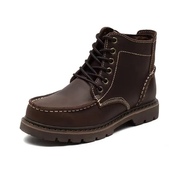 Botas Martin de couro genuíno genuíno ao ar livre botas masculinas de couro botas curtas de Cowboy britânico botas de mo