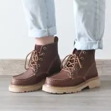 Sapatos femininos de couro genuíno Martin botas impermeáveis botas femininas de couro respirável botas gerais masculinas