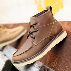 Botas Martin de couro genuíno genuíno Botas masculinas britânicas Botas gerais retrô Botas curtas da moda Botas feminina