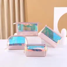 Influencer Xiaoxiang viagem Laser preguiçoso saco cosmético High-End à prova dwaterproof água transparente ins estilo vi