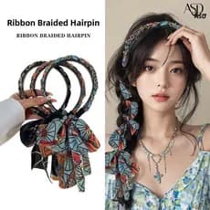 Retro temperamento trançado bandana feminino 2025 novo estilo High-End Streamer bandana cinta integrado Hairpin Headwear