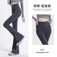 Wei La tubarão calças femininas desgaste exterior verão estilo fino 2025 novo estilo cintura alta Hip Lift Fitness dança