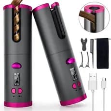Ferro de ondulação de cabelo automático USB portátil recarregável ferro de ondulação de cabelo Amazon venda quente ferro