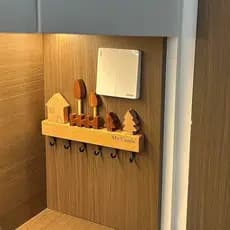 Chave gancho porta de entrada decoração de armazenamento criativo sem perfuração forte suporte de carga fixado na parede