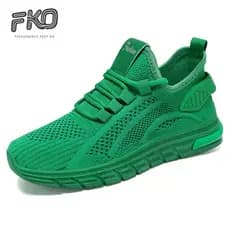 Sapatos femininos único 2026 verão novo estilo moda sapatos casuais voando tecido malha sapatos atacado respirável cor s