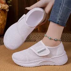 Sapatos de rede femininos sapatos casuais primavera novo estilo femininos preguiçoso Velcro respirável sapatos l