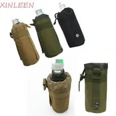 Gaiola para garrafa de água XINLEEN, caminhadas ao ar livre, bolsa Molle, garrafa de água, 500ml, gaiola para garrafa de