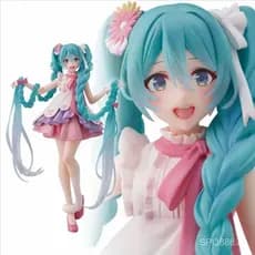 Hatsune Miku Boneca Anime Bidimensional Neve Hatsune Sakura Nendoroid Linda Menina Modelo Decoração Versão Q