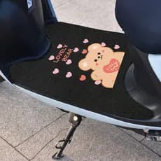 Tapete De Pé Para Scooter Elétrica , Design De Desenho Animado , Resistente À Sujeira , Antiderrapante , Remover Lama