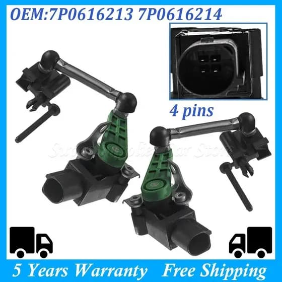 Sensor De Nível De Altura Do Farol Dianteiro Esquerdo/Direito Carro 7P0616213 Para VW Touareg 7P Porsche Cayenne S 958 9