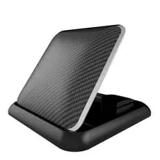 Suporte de celular para carro, suporte de celular para painel com proteção solar, suporte de celular com padrão de fibra