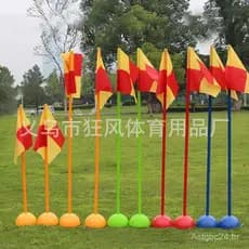 Base móvel preenchida com água para bandeiras de canto de futebol, postes de treinamento de futebol, postes de marcação,