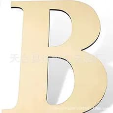 Peças de madeira natural espessadas de 30 cm com 26 letras do alfabeto inglês, pingente DIY para decoração de festas em