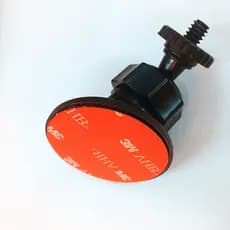 Suporte para câmera veicular com fita adesiva dupla face, suporte com parafuso de 6mm, suporte flexível com rotação de 3