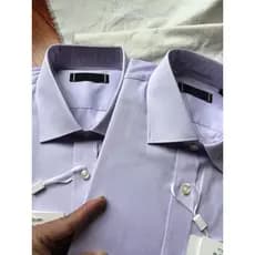 Lavanda!Etiqueta 1100+!Camisas masculinas de algodão puro Slim-fit negócios casuais de manga comprida camisas de fundo p