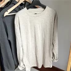 Temperamento preguiçoso!Super tom de pele!Super Confortável!Camiseta masculina leve de algodão puro cor de comércio exte