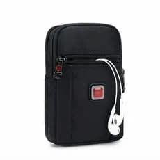 Bolsa de cintura para celular de 6,8 polegadas, porta-moedas masculino de 5,5 polegadas, bolsa multifuncional para idoso