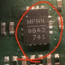 MP9840GL-Z MP9840GL 9840 Pacote QFN16 Núcleo Conversor Step-down